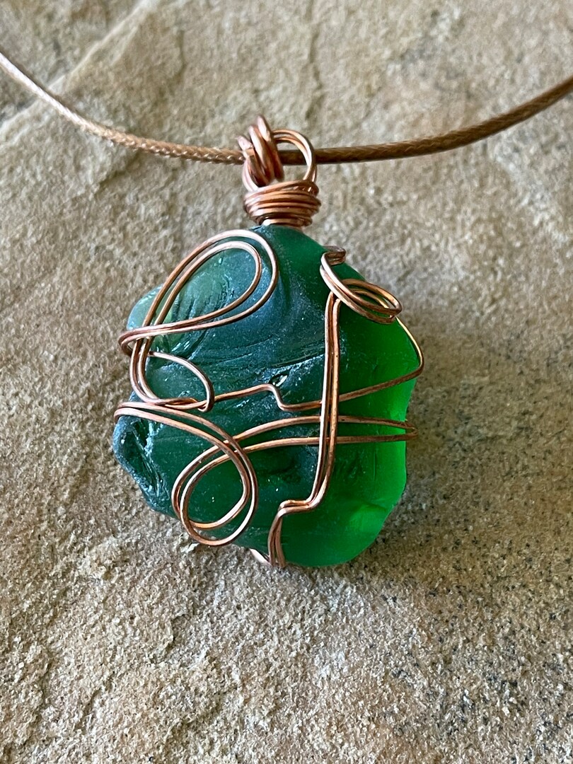 Wire Wrapped Sea Glass Necklace MakerPlace by Michaels